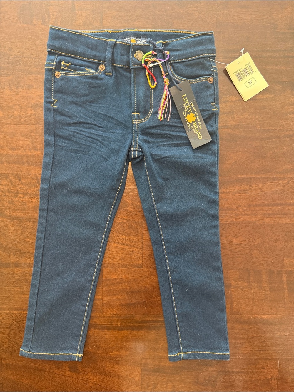 Lucky Brand Girls' Dark Blue Pull-On Denim Jeggings